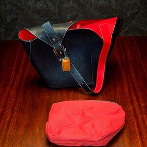 MDBM Cholet Tote, Red & Black, LIKE NEW